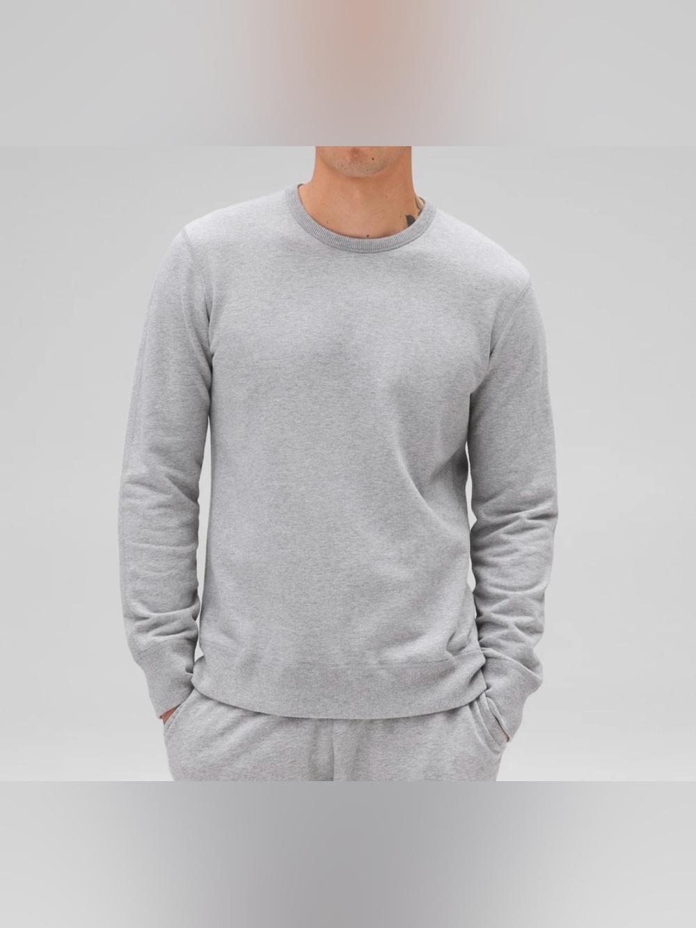 Reigning Champ Size Medium Crewneck Sweatshirt in Light Gray GUC
